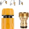 Wasserhahn Adapter,Küchenarmatur Schlauchverbinder & Ende Schnellverbinder, Küchenspüle zu Außenschlauch, Rohrverschraubung,Gartenschlauch Anschluss, für Standard Innengewinde Hahn 7 61th0RuKVoL. AC SL1500