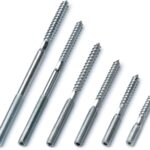 STRÜBER Stockschrauben Torx (8,0x300mm - 5 Stück) Schraubstifte Gewindestifte Stahl verzinkt TX-25 Doppelgewindeschrauben Rohrschellen Befestigungsmaterial