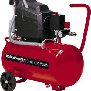 Einhell Kompressor TC-AC 190/24/8 (1500 W., max. 8 bar, 24 l-Tank, 165 l/min Ansaugleistung, Motordrehzahl 2850 min^-1, Druckminderer, Manometer, Ölschmierung)