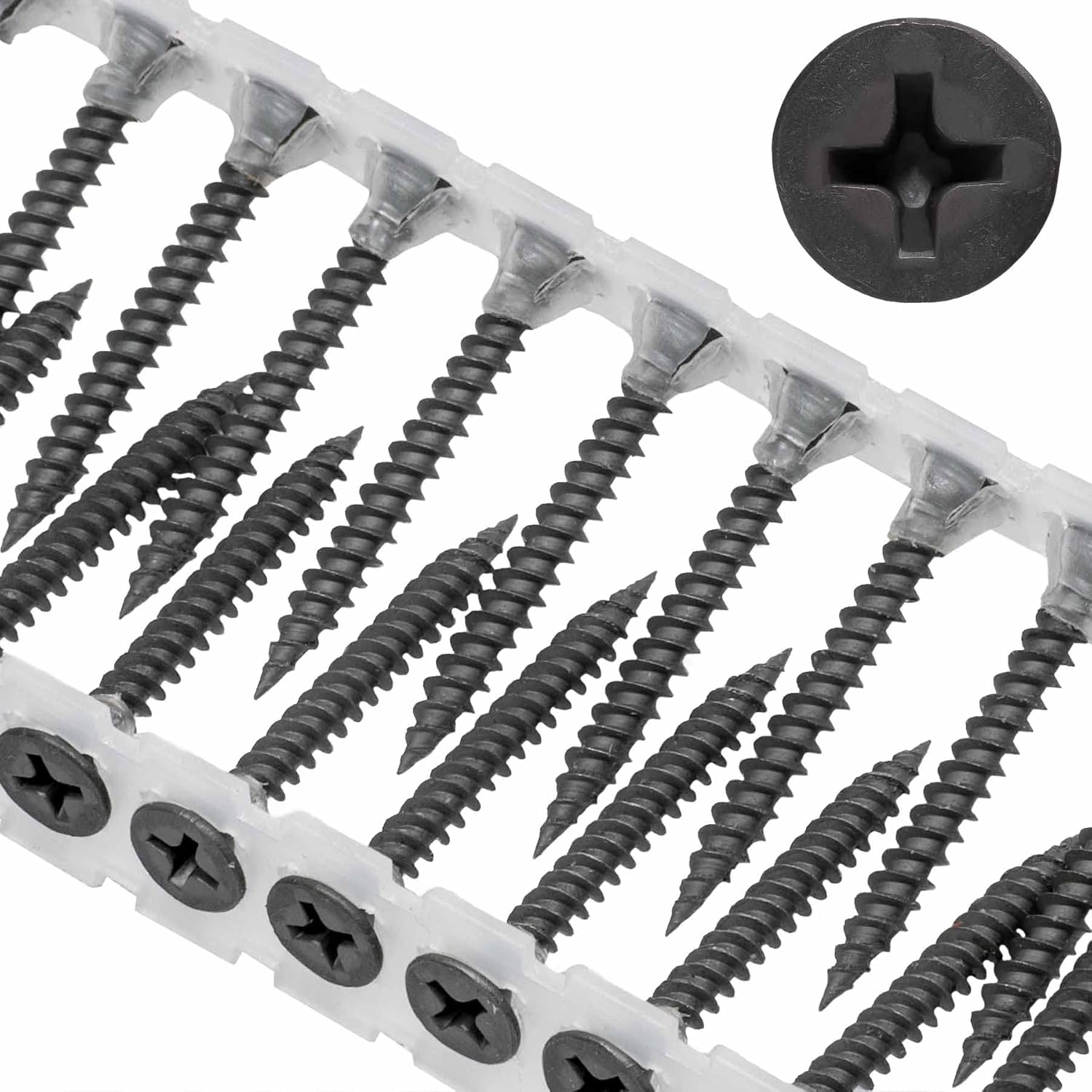 SCREW REBEL Magazinierte Schnellbauschrauben Feingewinde 3,9 x 35 mm - 1.000 Stück, Magazinschrauben, PH2 2 SCREW REBEL Magazinierte Schnellbauschrauben Feingewinde 3,9 x 35 mm - 1.000 Stück, Magazinschrauben, PH2 – Bild 2