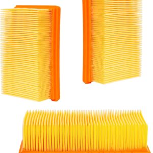 3 Stück Flachfaltenfilter Filter kompatibel mit Kärcher WD4 WD5 WD6 MV4 MV5 MV6 Mehrzwecksauger, Flachfaltenfilter für Staubsauger Zubehör für Kärcher Nass, Mehrzwecksauger Ersatz
