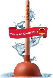 Der Pömpel I Saugglocke Abfluss 140mm groß, Pümpel I Perfekter Abflussreiniger für Dusche, Toilette, Badewanne oder Waschbecken in Top Handwerksqualität Made in Germany von aquabook