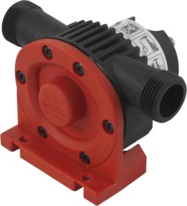 wolfcraft Bohrmaschinen Pumpe - Selbstansaugende Wasserpumpe - 3000 l/h - ideal als Gartenpumpe oder zum Auspumpen von Pools, Wasserbetten, Fässern - Made in Europe - 2207000