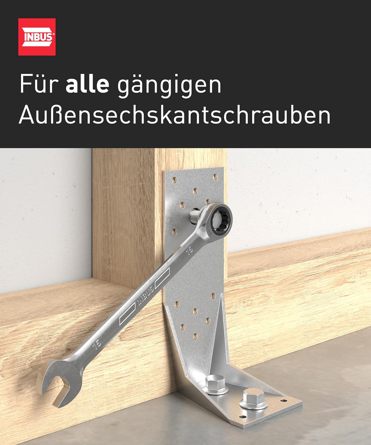 INBUS® 74377 Maul-Ringratschenschlüssel Set 9tlg, 7–19mm – Bild 5
