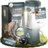 Acta Berg® Campinglampe LED 450 Lumen – aufladbar mit Akku & Powerbank (4000 mAh), bis 150h Laufzeit, IP44 wasserfest, Zeltlampe, Laterne & Taschenlampe, USB-C, Outdoor Lampe für Camping & Notfall 2 810ppDvRtGL. AC SL1500