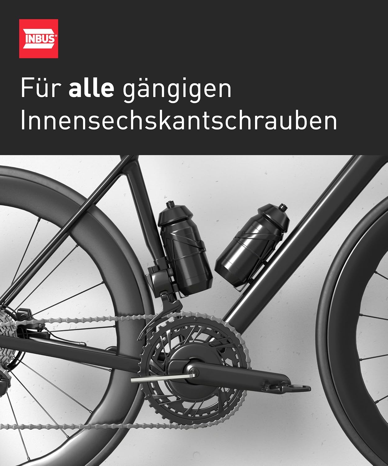 INBUS® 70150 Winkelschraubendreher Set 9tlg, 1.5–10mm — Made in Germany – Bild 5