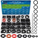 ZDBB 7 Größe Wasserschlauch Dichtung und 20 Größe O-Ring-Sortiment Kit 610 Stück Nitril Unterlegscheiben Set für Sanitär Wasserhahn Schlauch Dusche Kopf Druck Waschmaschine Dichtung Reparatur