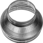 200 bis 160 mm Kanalreduzierer, runder Reduzierstück, Rohrerhöhung, Reduzierstück aus verzinktem Stahl (Ablauf, Abfluss und Entlüftung), Reduzierkupplung