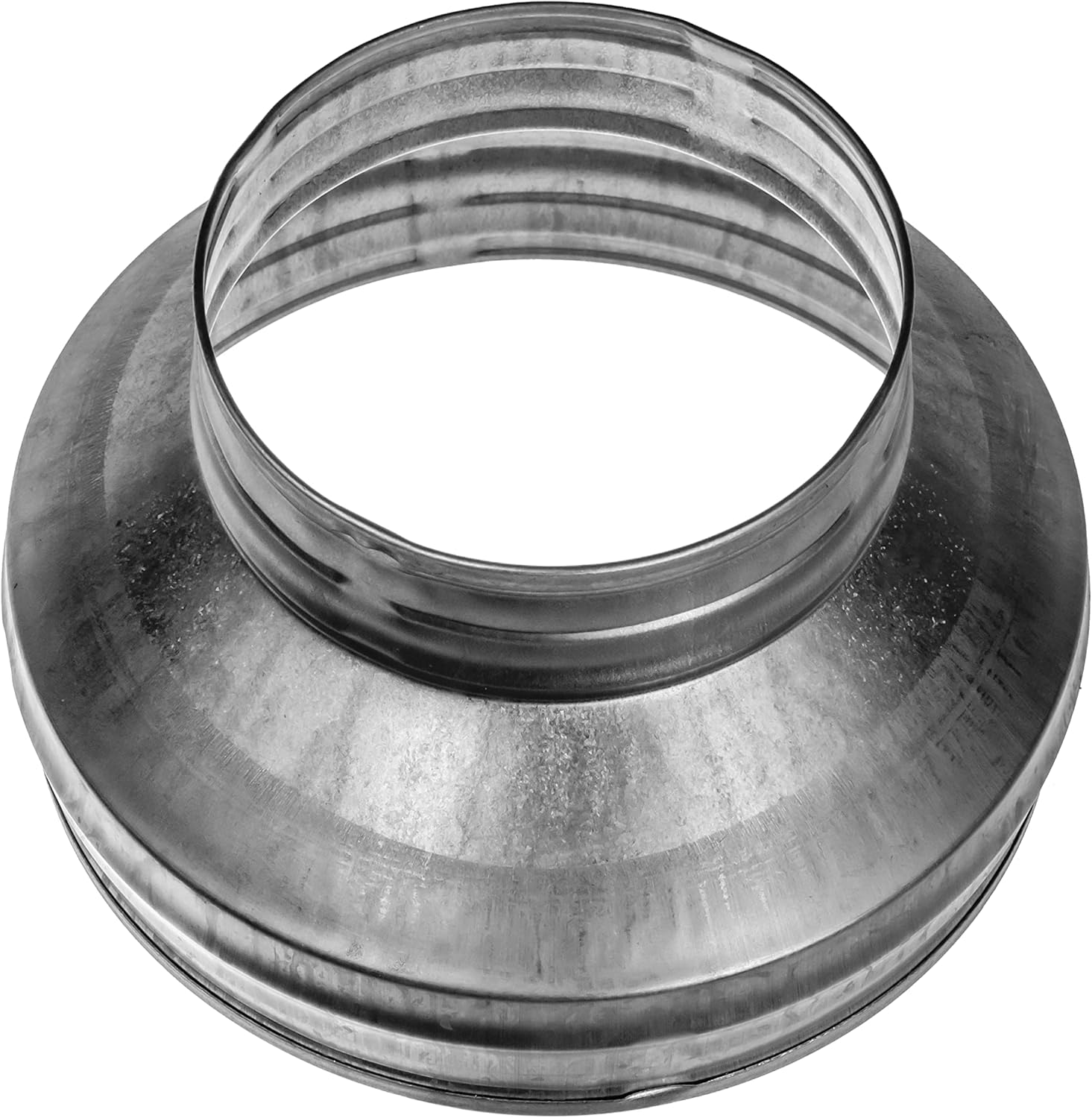 200 bis 160 mm Kanalreduzierer, runder Reduzierstück, Rohrerhöhung, Reduzierstück aus verzinktem Stahl (Ablauf, Abfluss und Entlüftung), Reduzierkupplung