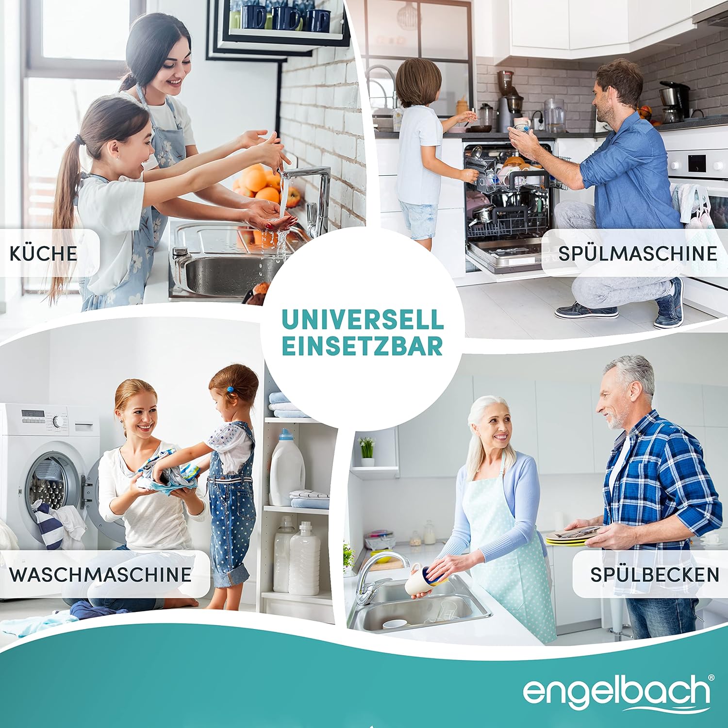 Engelbach® Siphon für Küchenspüle mit Flexiblem Ablaufschlauch - Flexibler Siphon mit Geräteanschluss - Röhrensiphon inkl. Montage-Video - Made in Germany 2 Engelbach® Siphon für Küchenspüle mit Flexiblem Ablaufschlauch - Flexibler Siphon mit Geräteanschluss - Röhrensiphon inkl. Montage-Video - Made in Germany – Bild 2