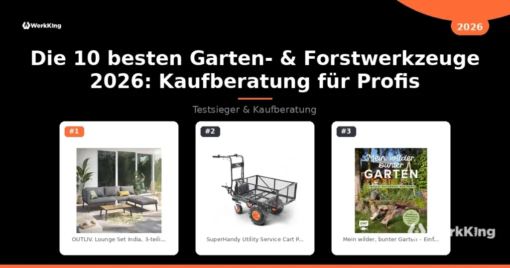 Die 10 besten Garten- & Forstwerkzeuge 2026: Kaufberatung für Profis