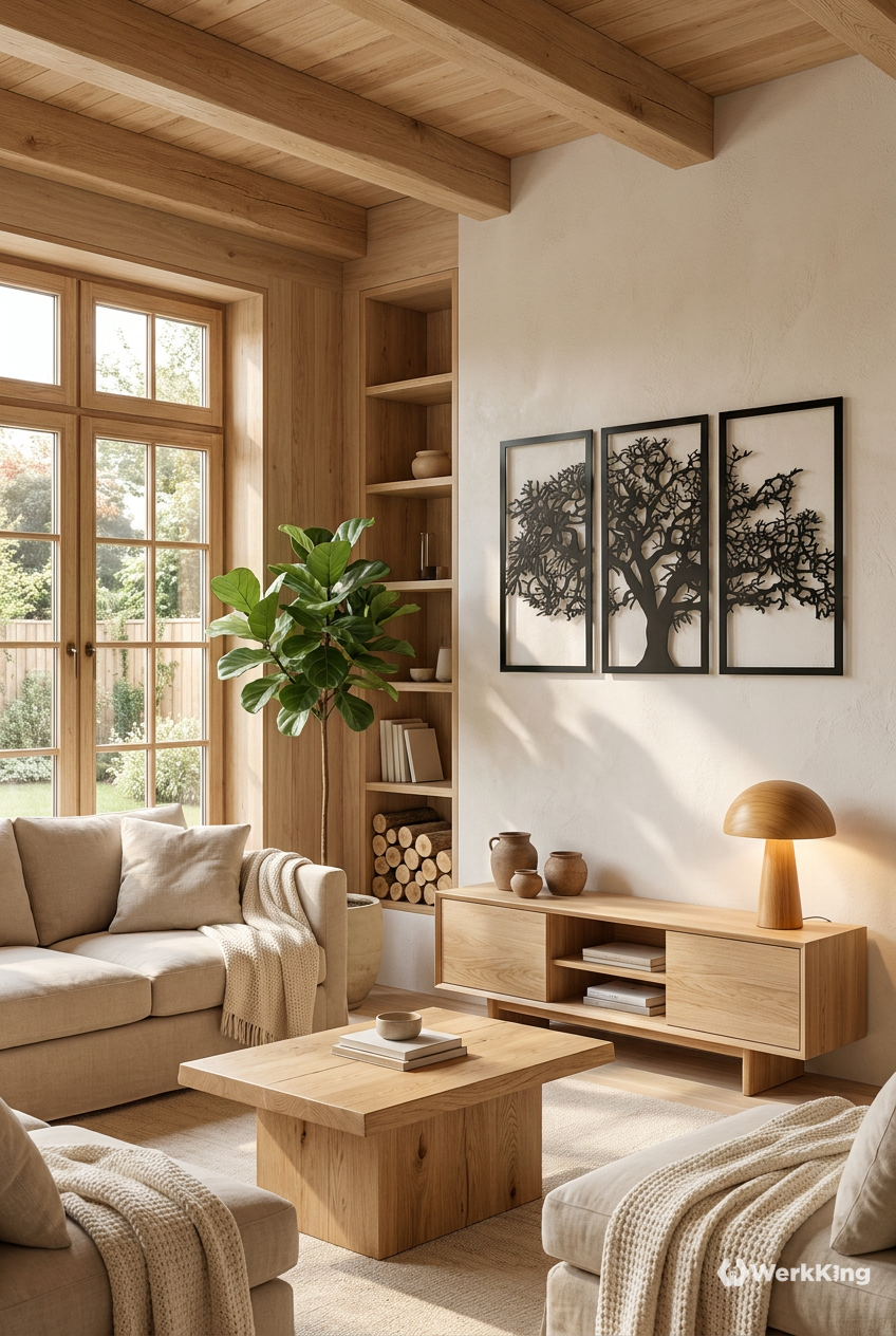 Holz als zentrales Element beim skandinavisch einrichten