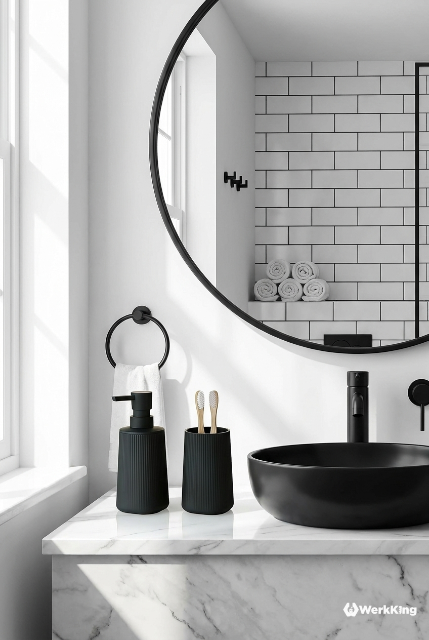 Accessoires als schwarze Akzente