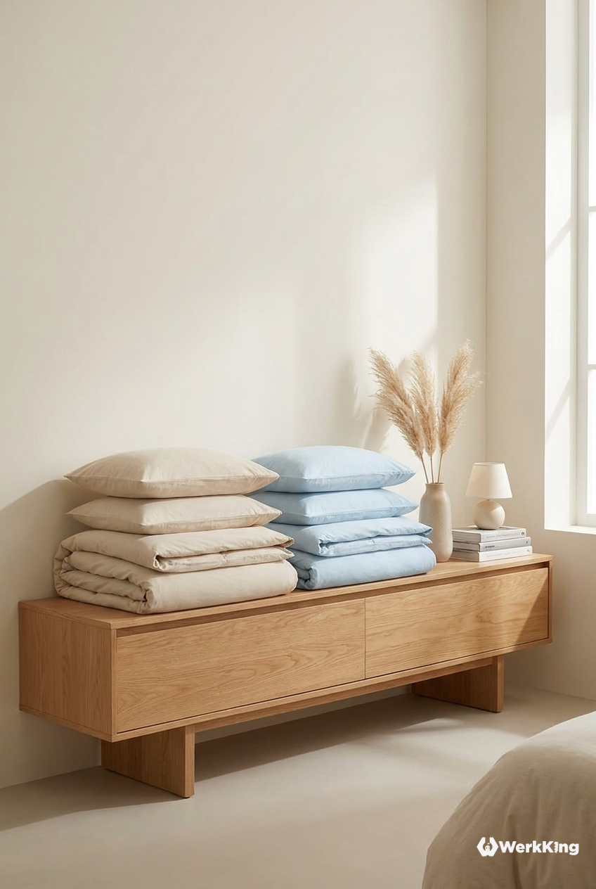 Das Low-Board für ein Schlafzimmer minimalistisch