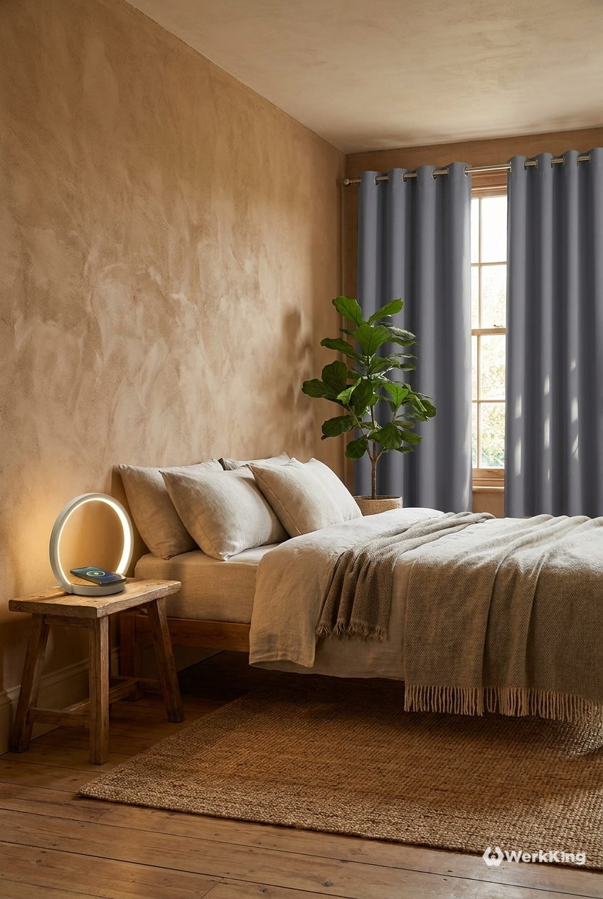8 Ideen für dein Schlafzimmer nachhaltig und gesund 15 Wandgestaltung mit Lehmputz fürs Raumklima