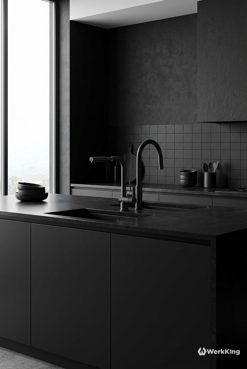 Full-Monochrome-Look für die Küche modern 2026