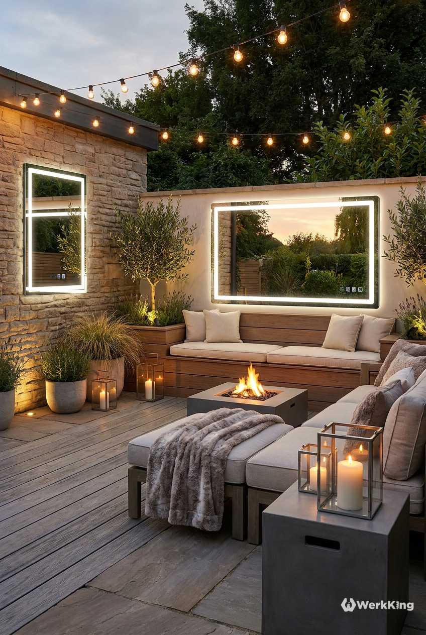 6 Wege, deine Garten Lounge modern und gemütlich zu gestalten 5 Licht-Layering: Die Basis für Gemütlichkeit