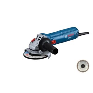Bosch Professional Winkelschleifer GWS 12-125 (Scheiben-Ø: 125mm, Leistung 1200 W, Wiederanlaufschutz, inkl. SDS-Überwurfmutter, Zusatzhandgriff, Zweilochschlüssel)
