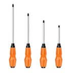 4 PCS Präzision Phillips Schraubendreher Set,6x100mm, 6x125mm, 6x150mm, 8x200mm,multifunktionale Magnet Phillips Schraubendreher für Montage und Reparatur.