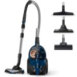 PHILIPS PowerPro Expert Beutelloser Staubsauger – Kompakt, 900-W-Motor, PowerCyclone 8 Technologie für Starke Saugleistung, Multi-Oberflächen-Reinigung, Allergy Lock, Super Turbo Bürste (FC9745/09)