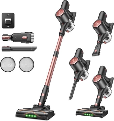 Vexilar Akku Staubsauger 45000Pa/ 45Mins/ 450W, 6-in-1 Staubsauger Kabellos, Akkustaubsauger mit LED Touchscreen, Abnehmbarer Akku, Klein und Leicht für Hartböden Teppiche Tierhaare 1 Vexilar Akku Staubsauger 45000Pa/ 45Mins/ 450W, 6-in-1 Staubsauger Kabellos, Akkustaubsauger mit LED Touchscreen, Abnehmbarer Akku, Klein und Leicht für Hartböden Teppiche Tierhaare