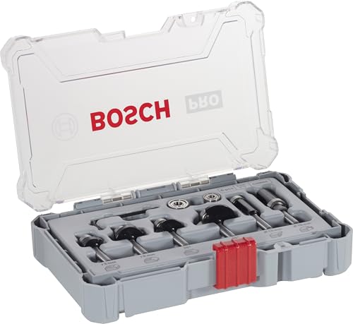 Bosch Professional 6tlg. Rand- und Kantenfräser Set (für Holz, für Oberfräsen mit 6 mm Schaft) 1 Bosch Professional 6tlg. Rand- und Kantenfräser Set (für Holz, für Oberfräsen mit 6 mm Schaft)