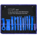 CCLIFE 12tlg Auto Demontage Werkzeug Set PP PA+ Zierleistenkeile Innenraum Verkleidung Türverkleidung