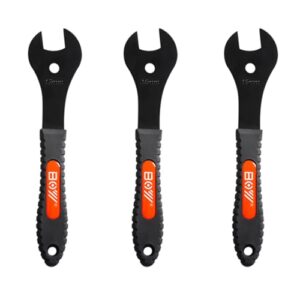 SpinPro Fahrrad-Konusschlüssel-Set, 7-teilig, 13, 14, 15, 16, 17, 18, 19 mm, Radnaben-Achsmutter Montage und Demontage