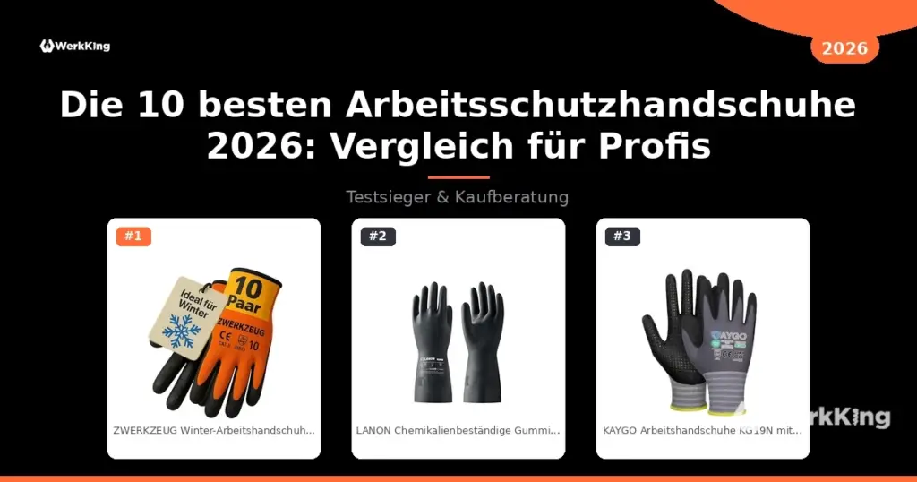 Die 10 besten Arbeitsschutzhandschuhe 2026: Vergleich für Profis
