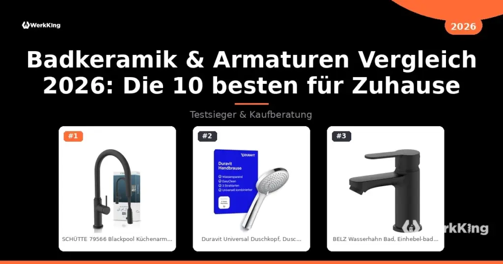 Badkeramik & Armaturen Vergleich 2026: Die 10 besten für Zuhause