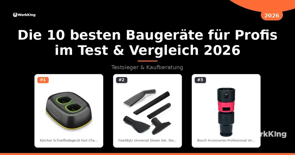 Die 10 besten Baugeräte für Profis im Test & Vergleich 2026