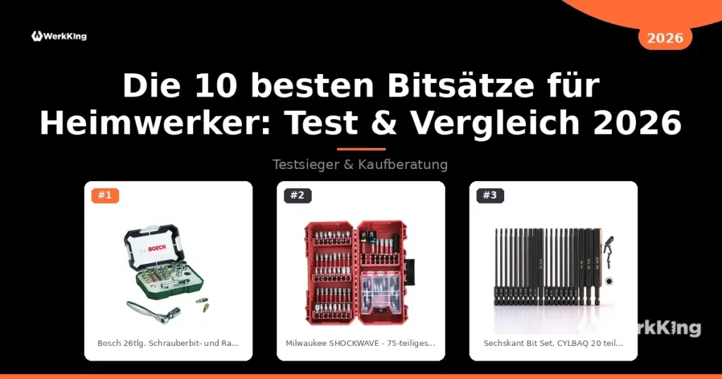 Die 10 besten Bitsätze für Heimwerker: Test & Vergleich 2026