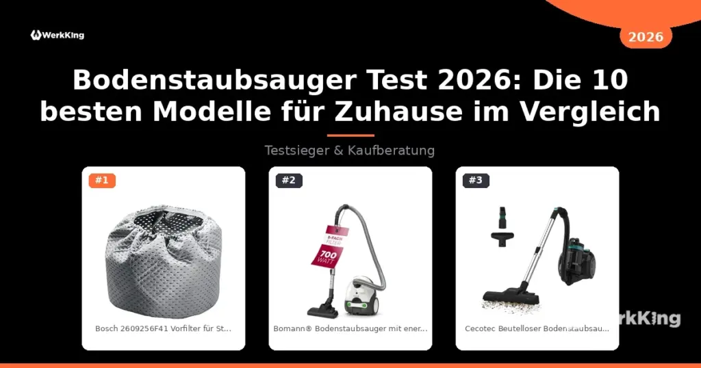 Bodenstaubsauger Test 2026: Die 10 besten Modelle für Zuhause im Vergleich