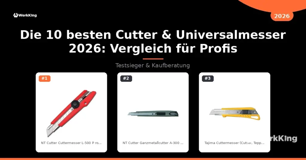 Die 10 besten Cutter & Universalmesser 2026: Vergleich für Profis