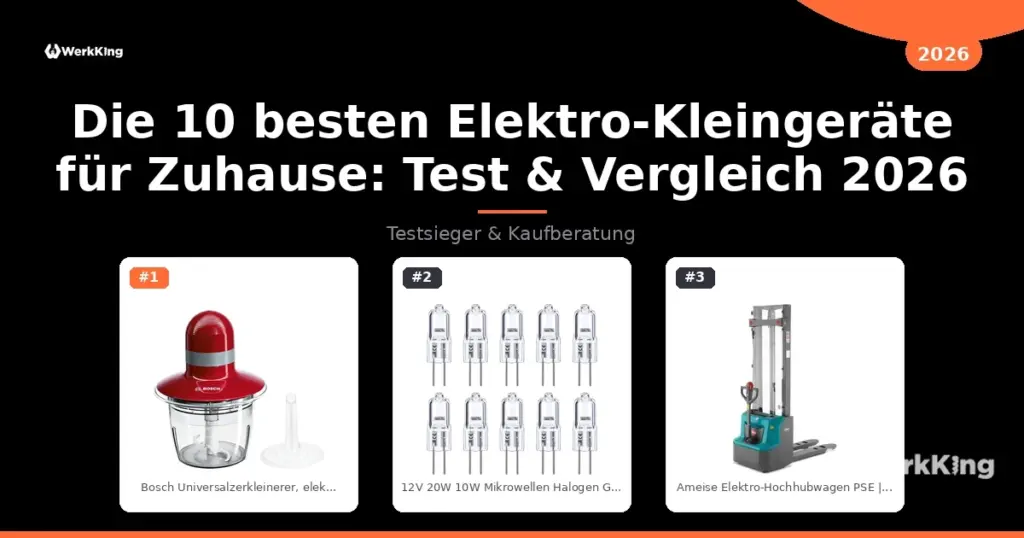 Die 10 besten Elektro-Kleingeräte für Zuhause: Test & Vergleich 2026