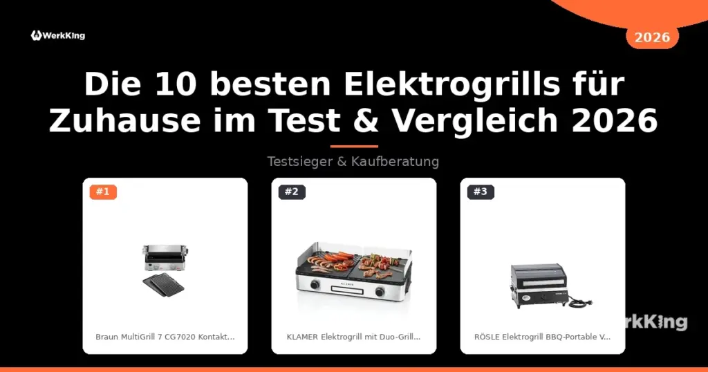 Die 10 besten Elektrogrills für Zuhause im Test & Vergleich 2026