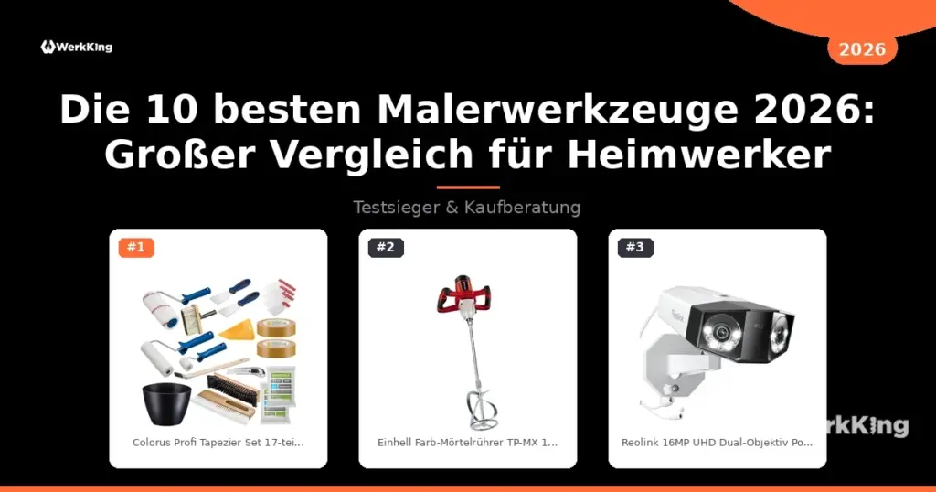 Die 10 besten Malerwerkzeuge 2026: Großer Vergleich für Heimwerker