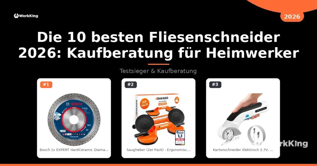Die 10 besten Fliesenschneider 2026: Kaufberatung für Heimwerker