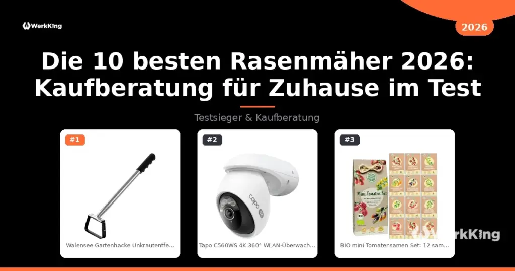 Die 10 besten Rasenmäher 2026: Kaufberatung für Zuhause im Test