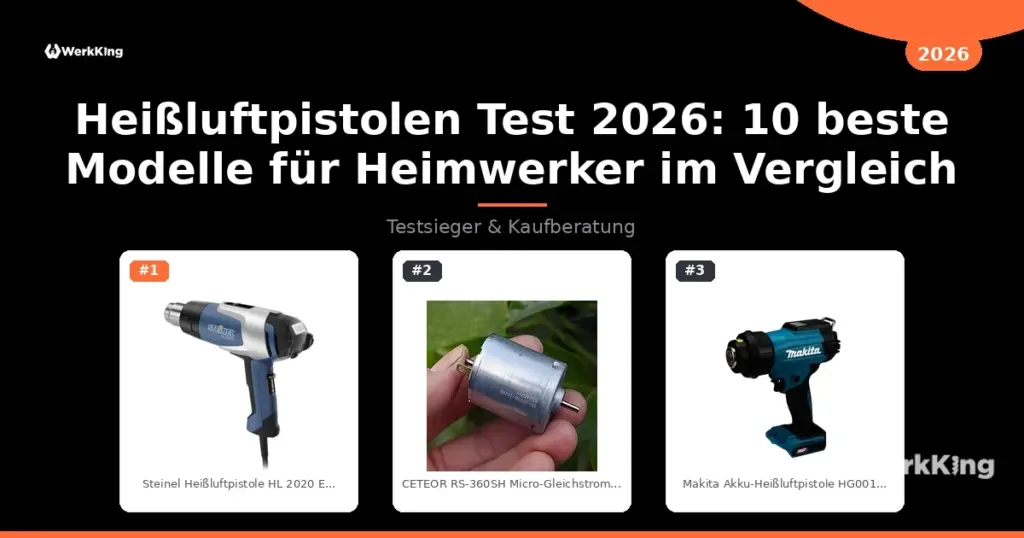 Heißluftpistolen Test 2026: 10 beste Modelle für Heimwerker im Vergleich