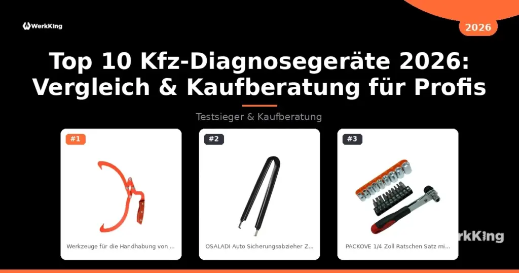 Top 10 Kfz-Diagnosegeräte 2026: Vergleich & Kaufberatung für Profis
