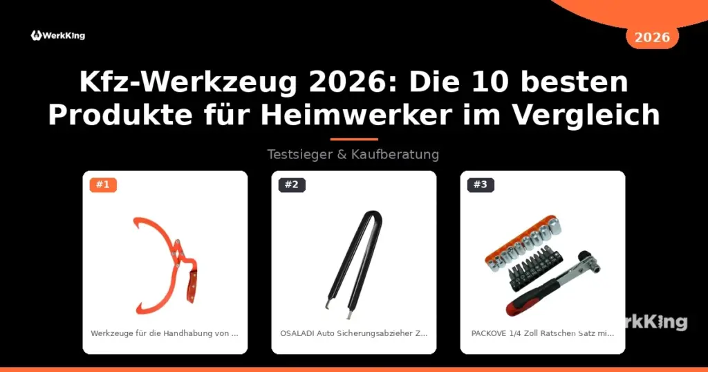 Kfz-Werkzeug 2026: Die 10 besten Produkte für Heimwerker im Vergleich