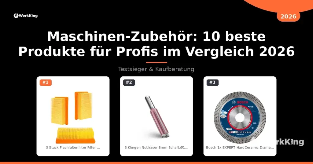 Maschinen-Zubehör: 10 beste Produkte für Profis im Vergleich 2026