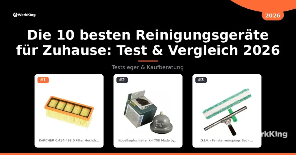 Die 10 besten Reinigungsgeräte für Zuhause: Test & Vergleich 2026