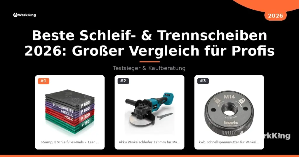 Beste Schleif- & Trennscheiben 2026: Großer Vergleich für Profis