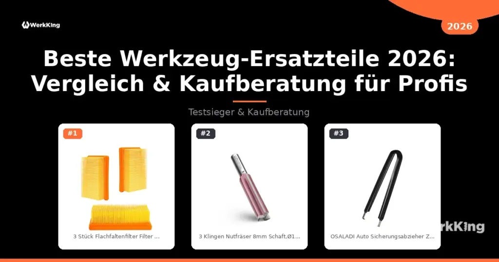 Beste Werkzeug-Ersatzteile 2026: Vergleich & Kaufberatung für Profis