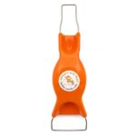 Bobby-Seeds Schwedische Jätefaust Orange, Handhacke & Unkrautjäter für präzises Jäten, ergonomisch & leicht, 2 Arbeitsbreiten 2,5 & 6,5 cm, Gartenwerkzeug für Hochbeet & Gemüsebeet