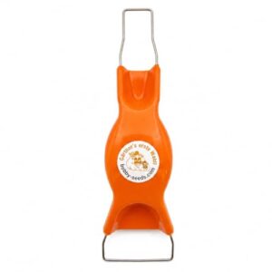 Bobby-Seeds Schwedische Jätefaust Orange, Handhacke & Unkrautjäter für präzises Jäten, ergonomisch & leicht, 2 Arbeitsbreiten 2,5 & 6,5 cm, Gartenwerkzeug für Hochbeet & Gemüsebeet