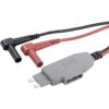 VOLTCRAFT MS-4 Messadapter Stecker-Flachsicherung - Lamellenstecker 4 mm Isolierhülse Schwarz, Rot 7 31kNBE58D L. SL500