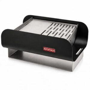 [ Test SEHR GUT, Note 1.1 *] Artola TrunQy Gourmet Holzkohlegrill Tischgrill - Tragbarer BBQ Grill für Balkon Garten Camping Picknick Outdoor - Kleiner Campinggrill Holzkohle aus Stahl/Edelstahl
